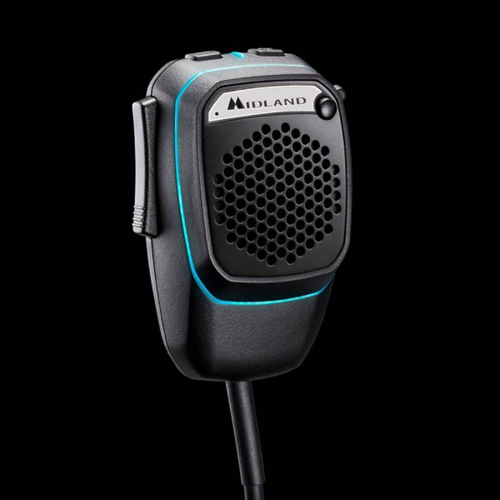 Microfono Midland C074 - Dinamico Omnidirezionale, Impedenza 500 Ohm, Connettore 4 Pin Per Radio Alan 48/68s, 8001xt