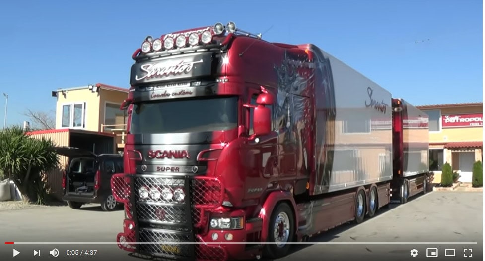 Llega el Scania R999 de Sarantos, personalización al detalle