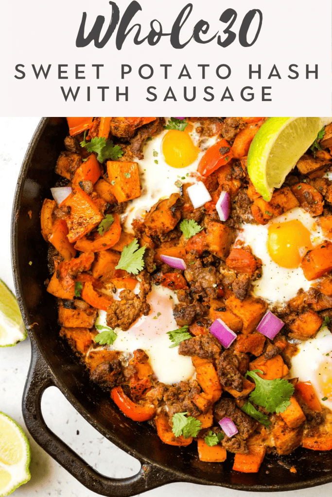 Loaded Sweet Potato Sausage Hash (Whole30, Paleo) | The Healthy Consultant