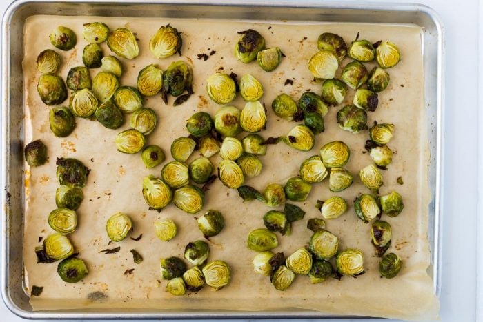 Crispy Balsamic Roasted Brussels Sprouts | The Healthy Consultant