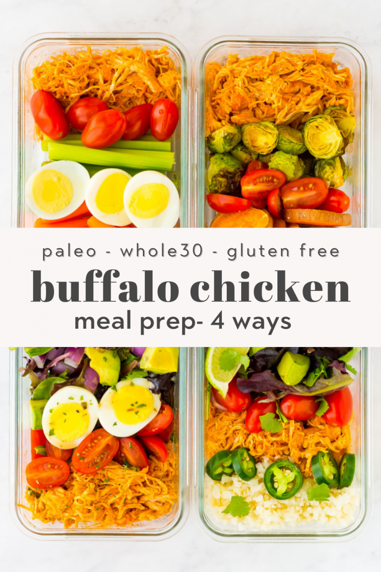 Instant Pot Buffalo Chicken Meal Prep: 4 ways | The Healthy Consultant