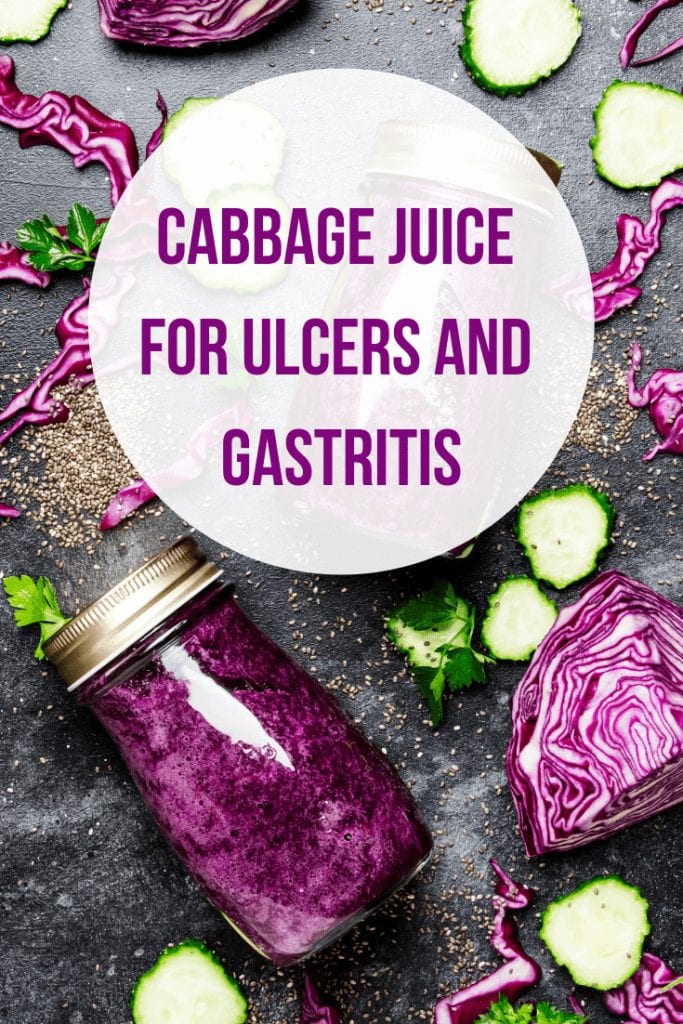 pinterest ready image of purple cabbages in a jar