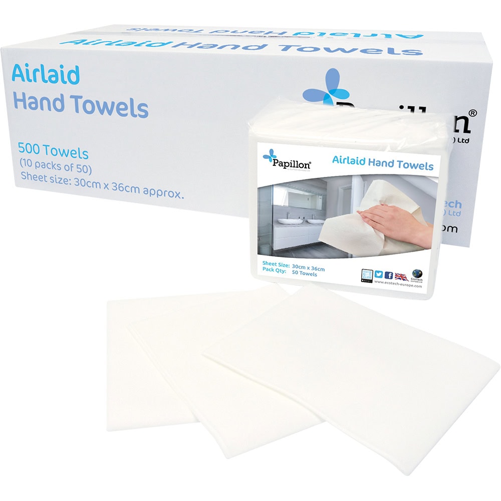 Airlaid Hand Towels - 100% Compostable