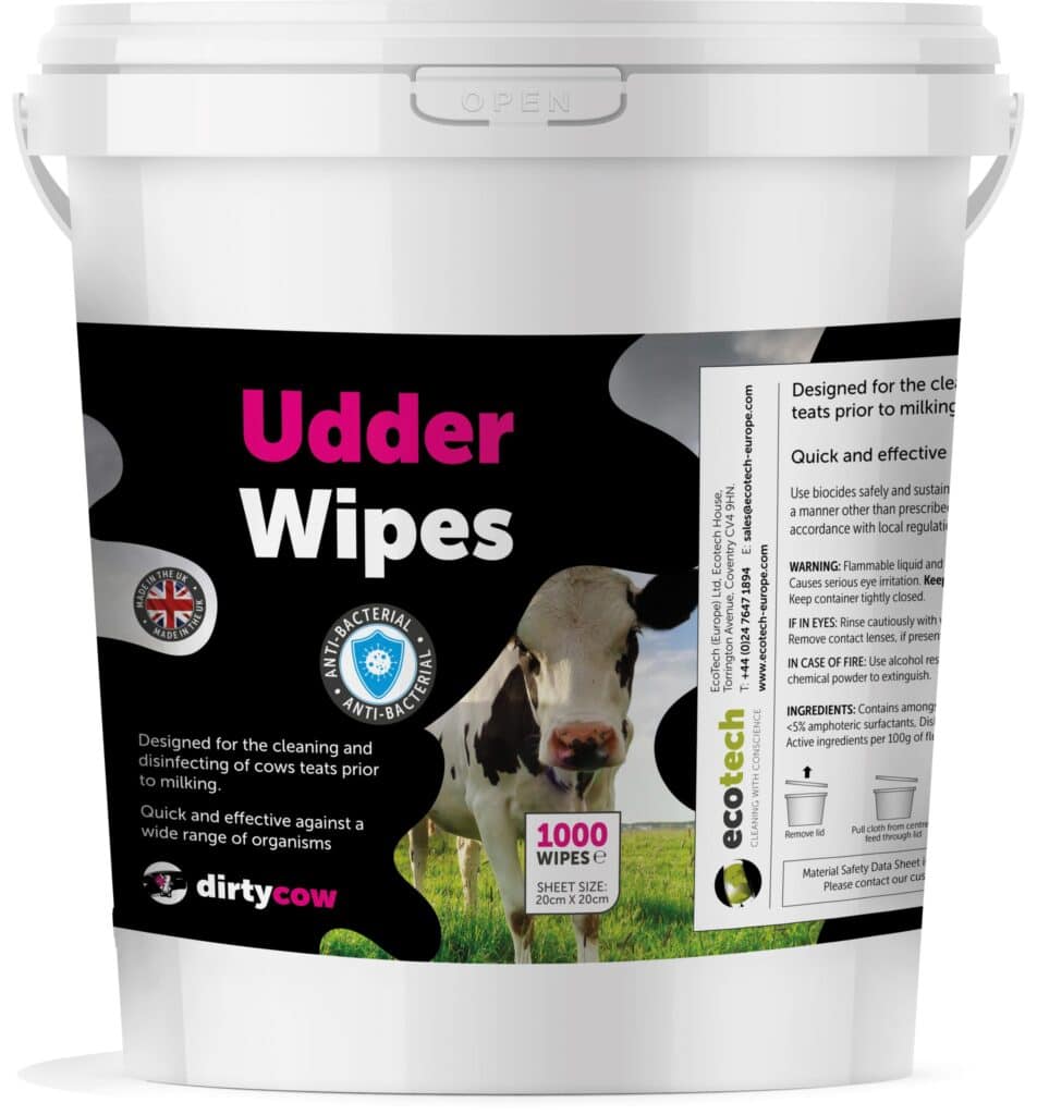 Dirty Cow Udder Wipes Bucket