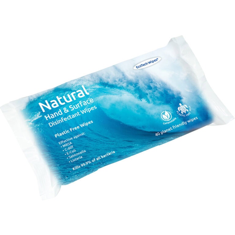Hand & Surface Disinfectant Wipes (100% Natural)