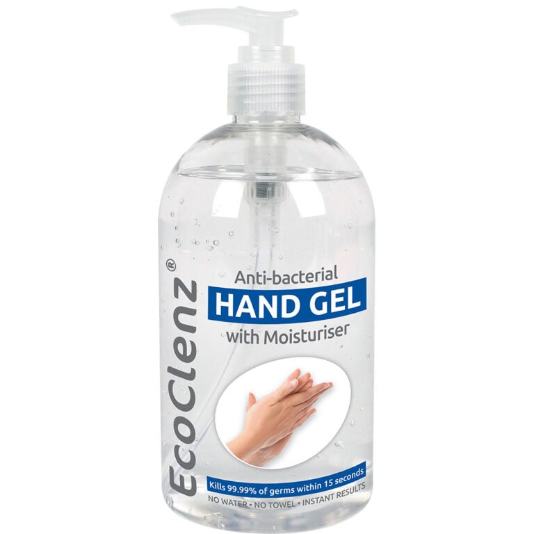 EcoClenz Anti-bacterial Hand Gel - 70% Alcohol (500ml)
