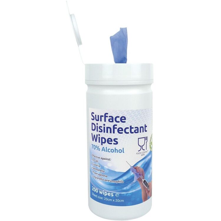 Surface Disinfectant Wipes - 70% Alcohol