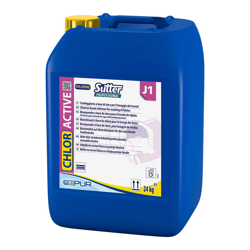CHLOR ACTIVE Active chlorine-based whitener for automatic washing of fabrics, 24kg