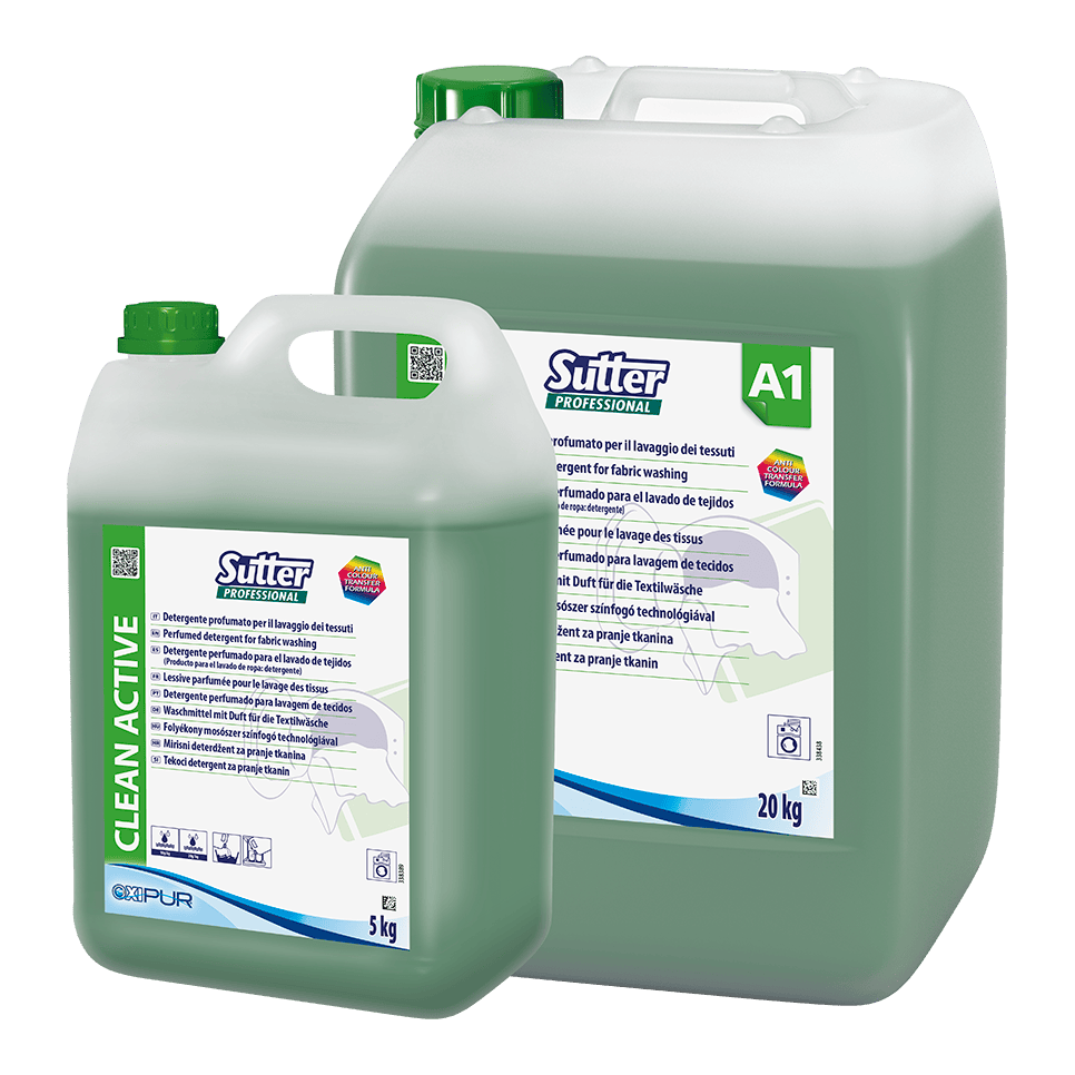 CLEAN ACTIVE Scented detergent for manual and automatic washing of fabrics, 20kg