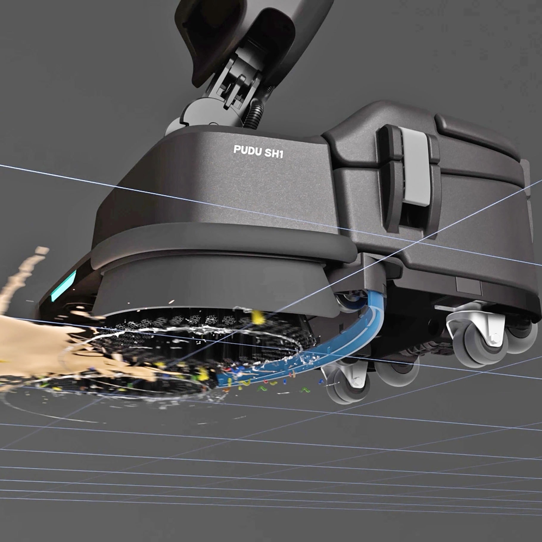 PUDU SH1 ACTIV8 S Battery Upright Scrubber Dryer Machine - Image 6