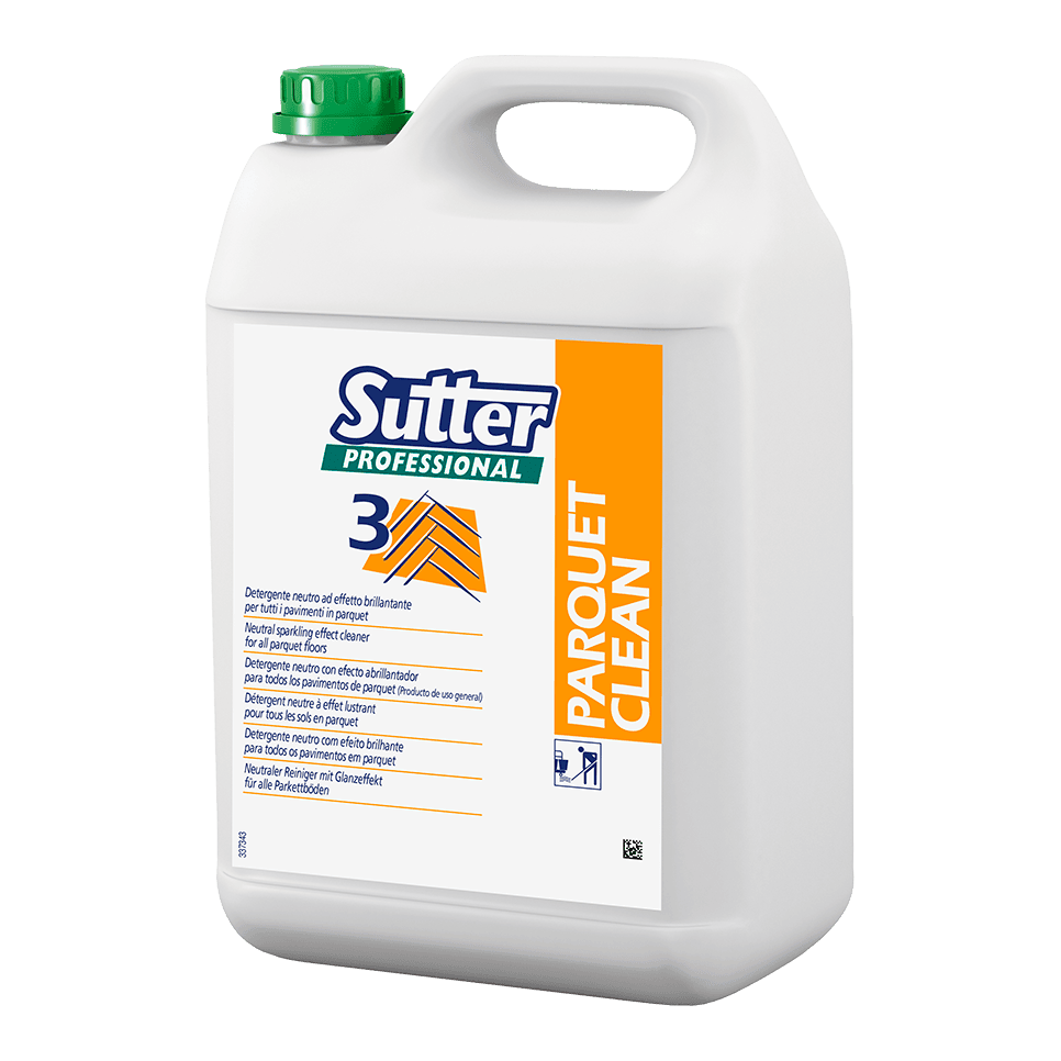 PARQUET CLEAN Neutral sparkling effect detergent for all parquet floors, 5Ltr