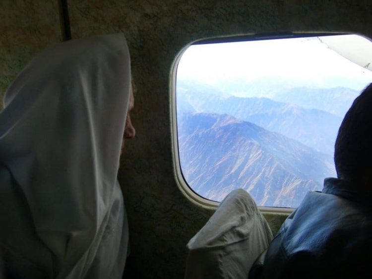 Flying Over the Pamir Mountains