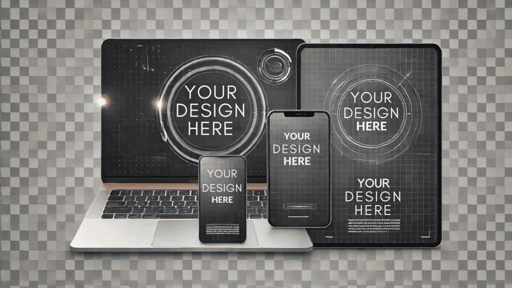 image Example of scalable typography on various devices