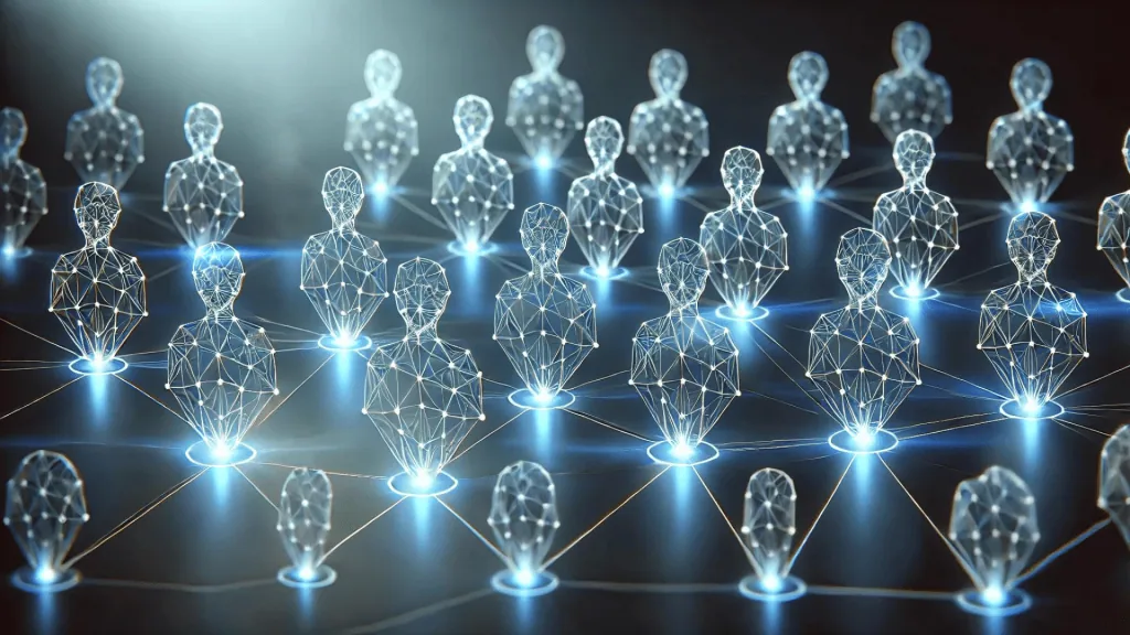 image of a group of people networking or collaborating, representing the importance of relationships in building backlinks.