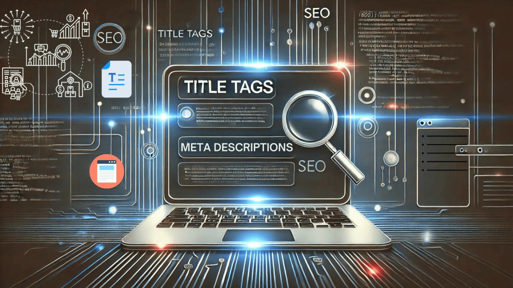 image showing examples of well-crafted title tags and meta descriptions.