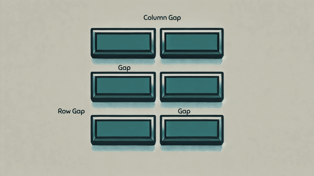 image  grid layout demonstrating the use of grid-gap, row-gap, and column-gap