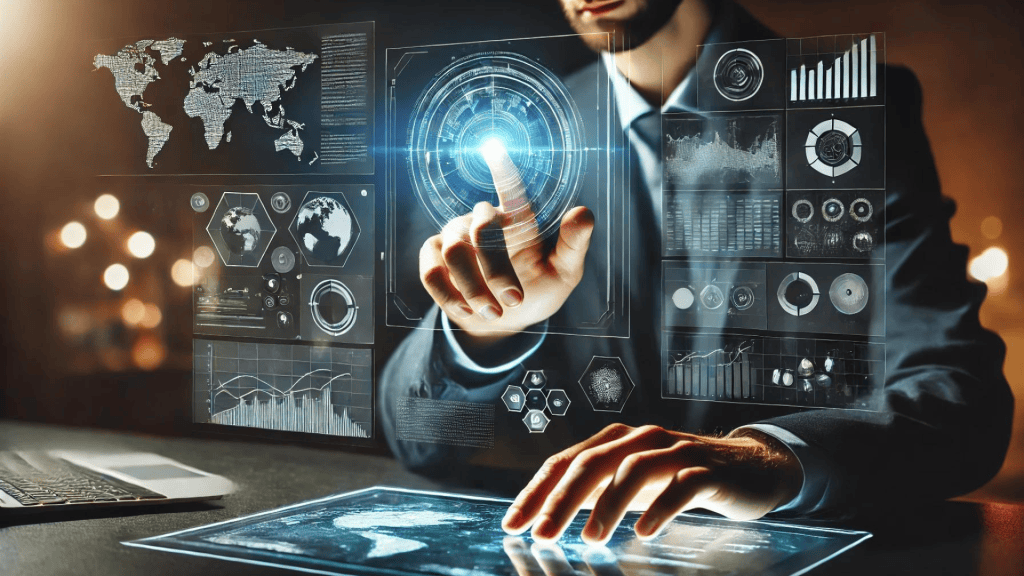 image here depicting a lead scoring system, showing how AI evaluates customer potential for conversion.