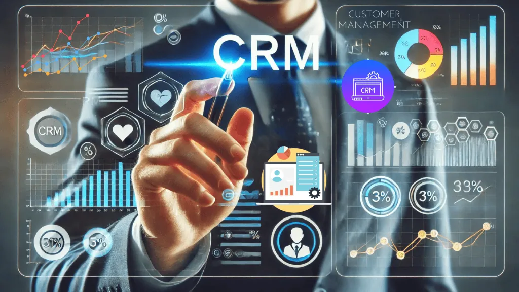 Image of a CRM dashboard with automated tasks being carried out, such as sending emails or updating customer records, enhancing CRM with artificial intelligence.