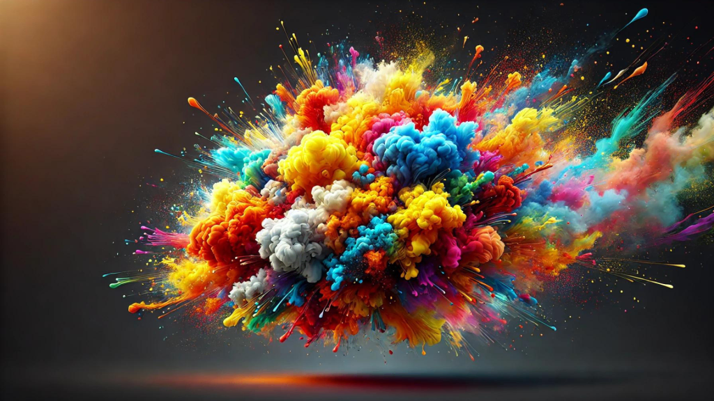 image here of a color wheel demonstrating complementary, analogous, and triadic color schemes