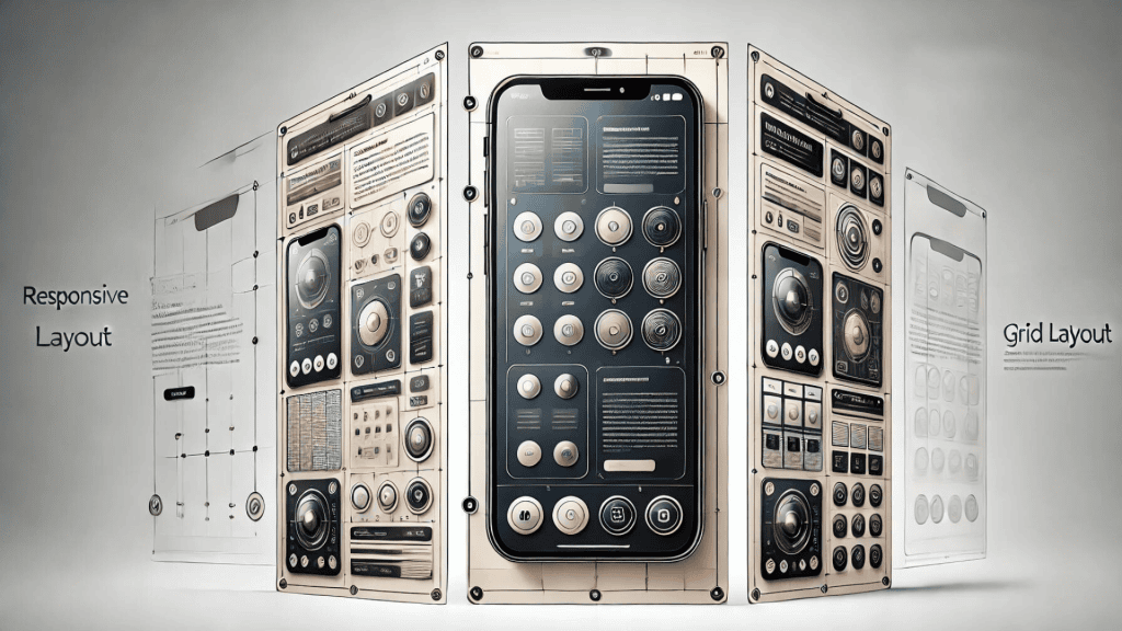 image Diagram of Responsive Grid Layout