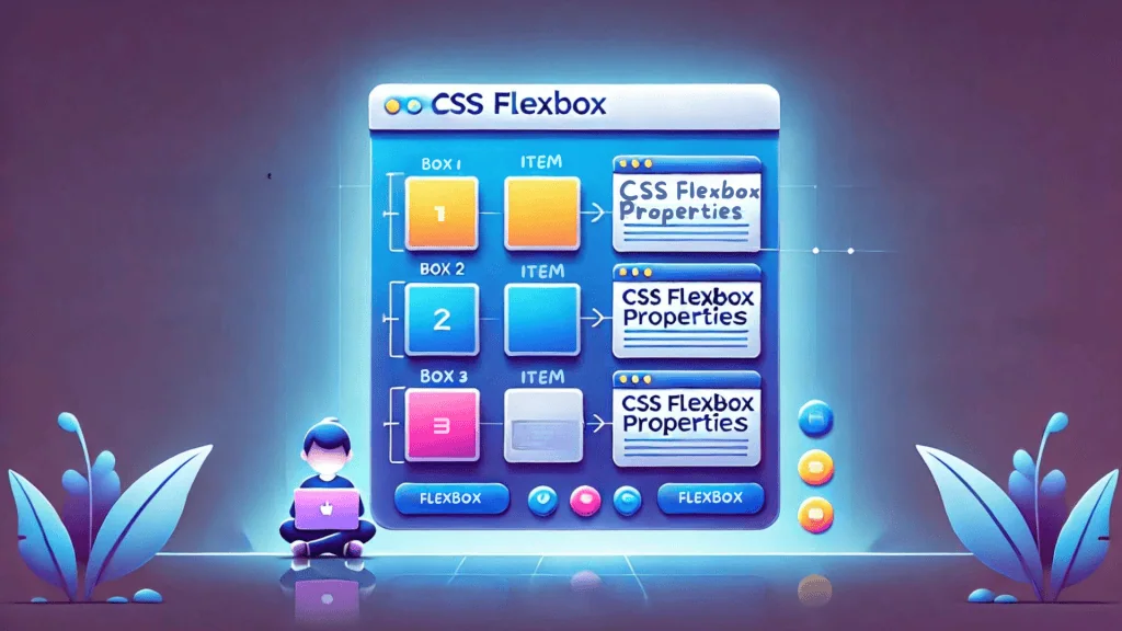 image demonstrating a responsive layout using Flexbox