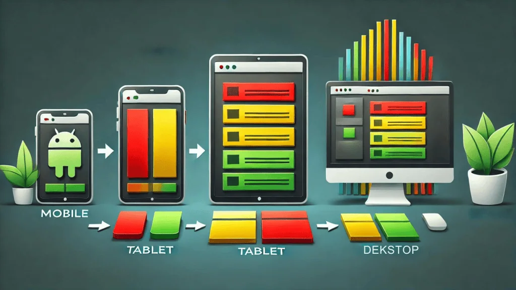 image website using a grid system