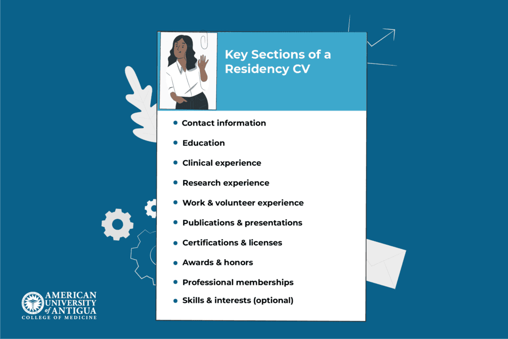 key-sections-of-a-residency-cv
