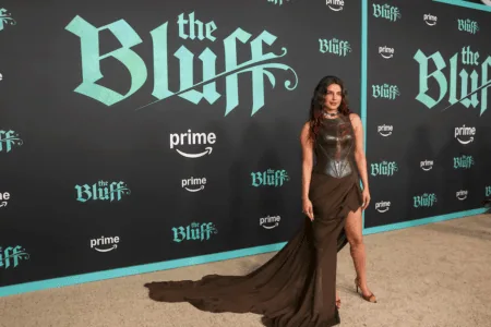 Priyanka Chopra Jonas attends Amazon Amazon MGM Studios "The Bluff" World Premiere on February 17, 2026 at the W Hollywood in Los Angeles