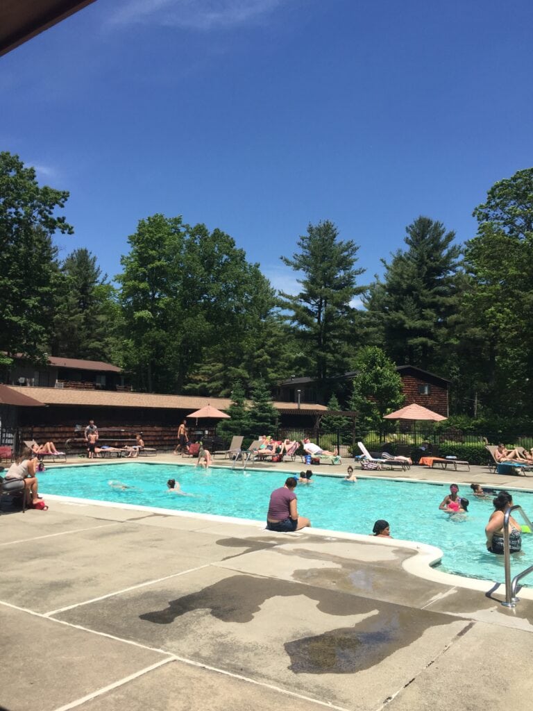Heritage Village people by the Pool