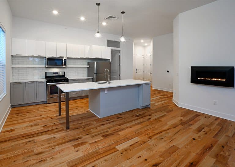 Cozy fireplaces in every unit