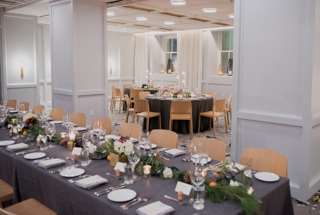A Line Hotel DC Banneker wedding reception.