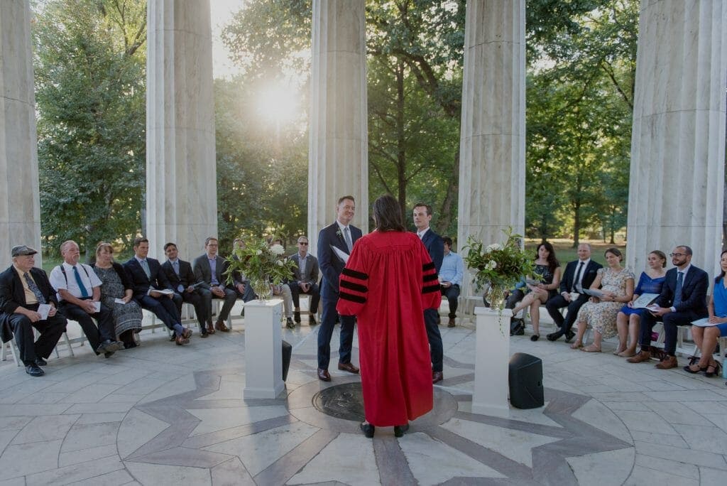 A DC War Memorial Wedding
