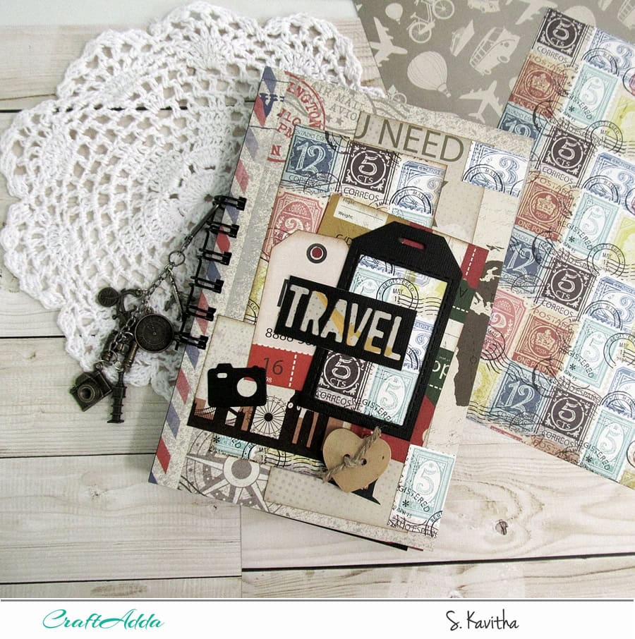 Travel journal using "I travel the world" 2