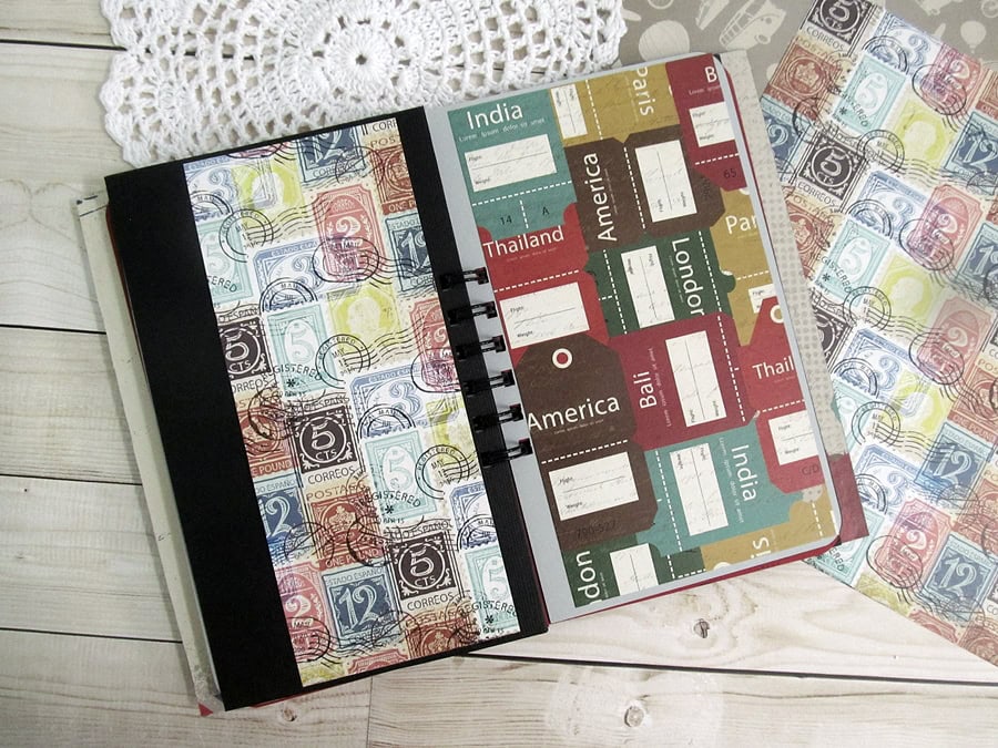 Travel journal using "I travel the world" 7