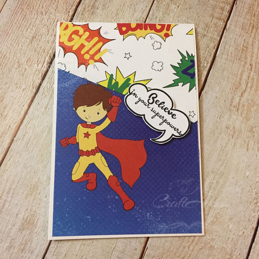 New release..Super hero stamps and papers! 2