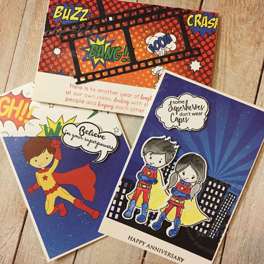 New release..Super hero stamps and papers! 4