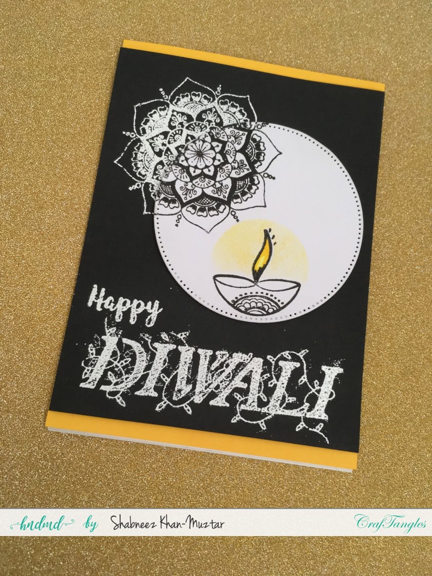 Celebrating Diwali with CrafTangles Stamps 2