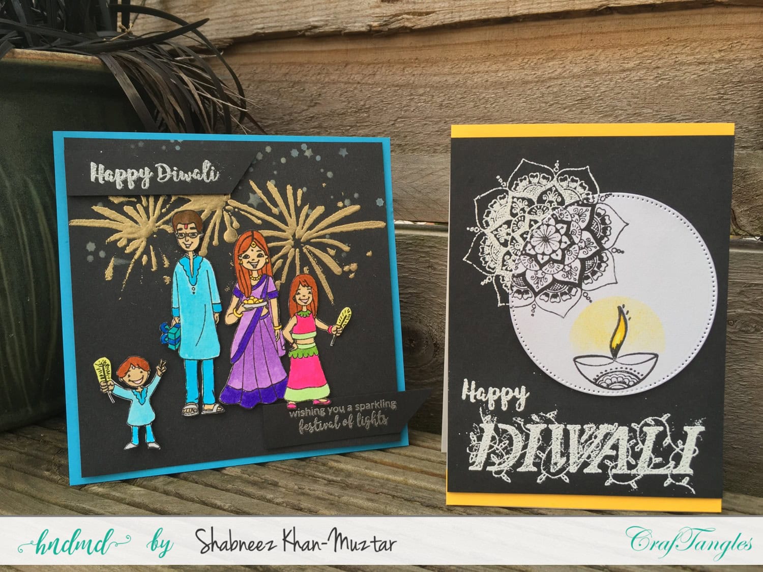 Celebrating Diwali with CrafTangles Stamps 1