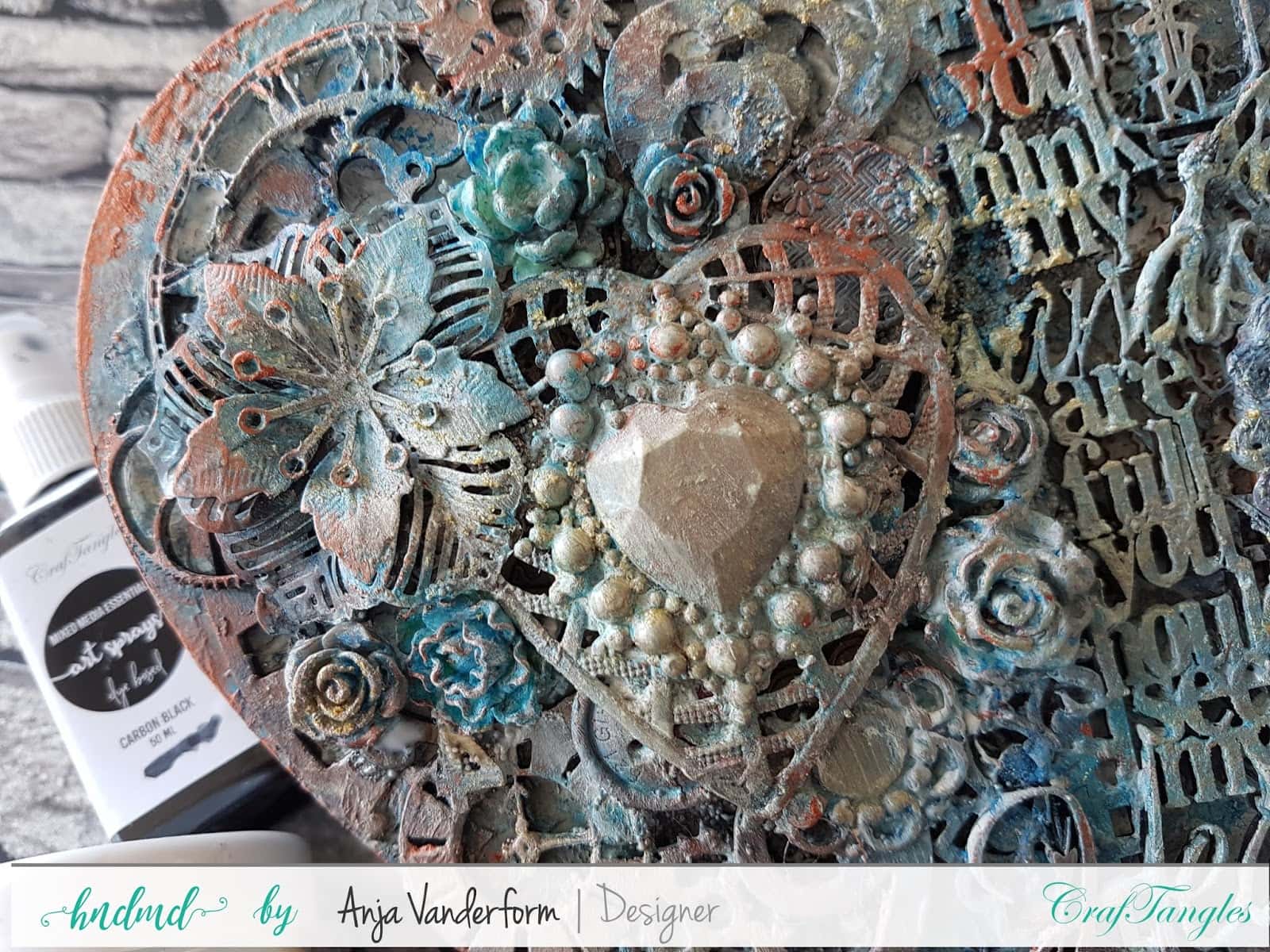 Heart Shaped Box With Craftangles Art Waxes. 2