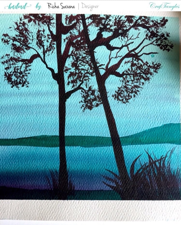 Watercolor painting tutorail 4