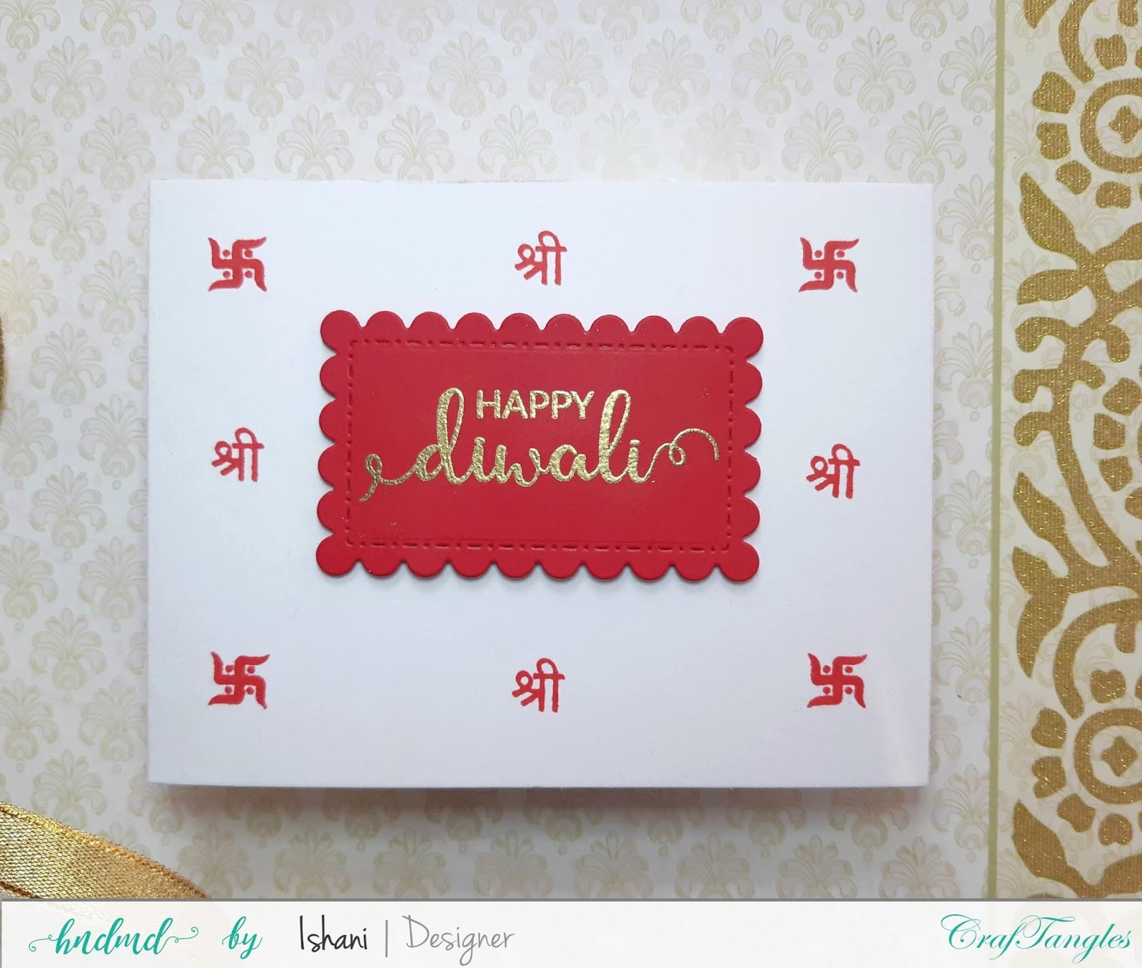 Video tutorial - Ideas for mass producing Diwali cards 5