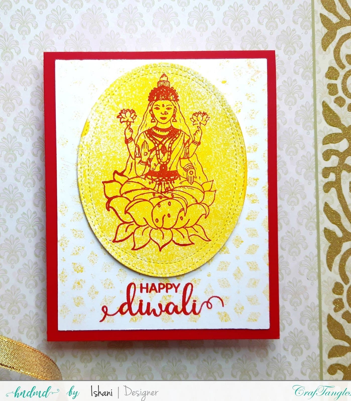 Video tutorial - Ideas for mass producing Diwali cards 3