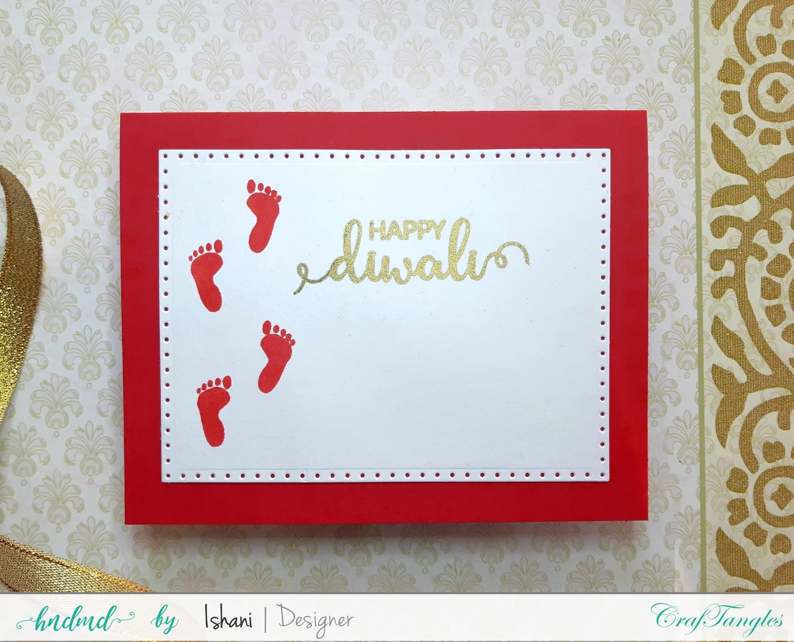 Video tutorial - Ideas for mass producing Diwali cards 4