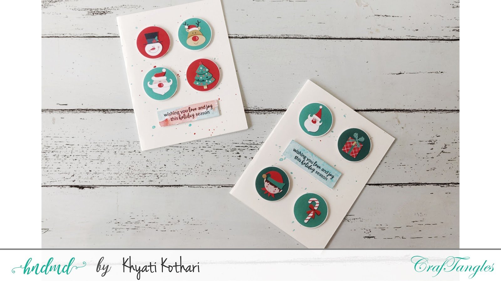 Quick and easy Christmas Cards with Video tutorial 6