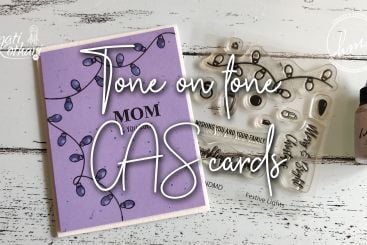Easy Tone on tone CAS cards 2