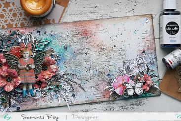 Mixed media plaque with video tutorial 3