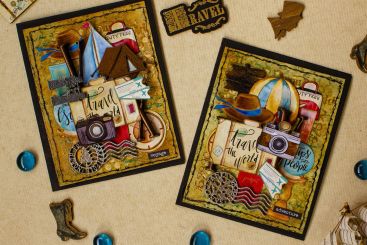 Bon Voyage - Beautiful Mixed Media Cards 1