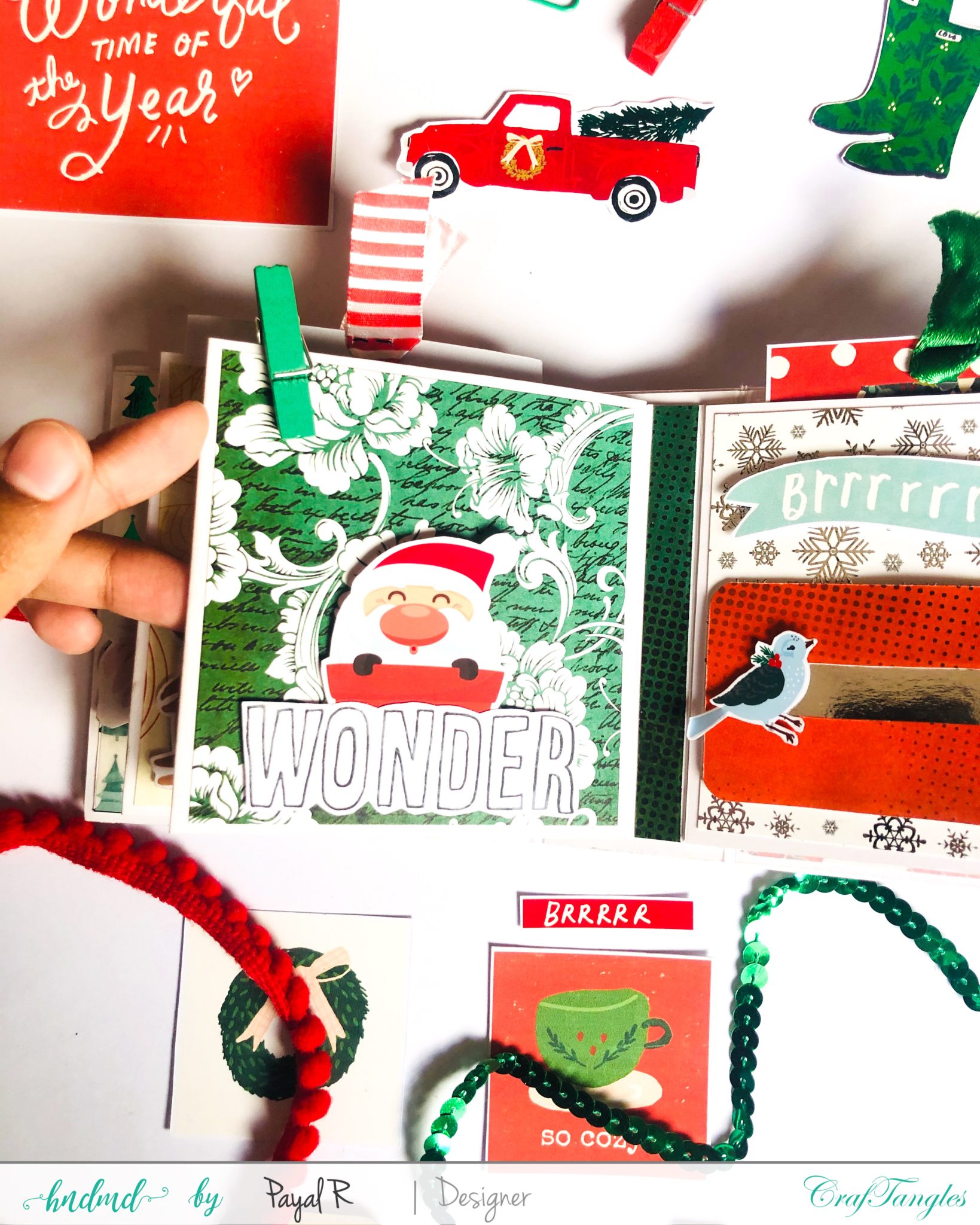 Mini Album Tutorial - Christmas Edition 4 Mini Album Tutorial - Christmas Edition 3