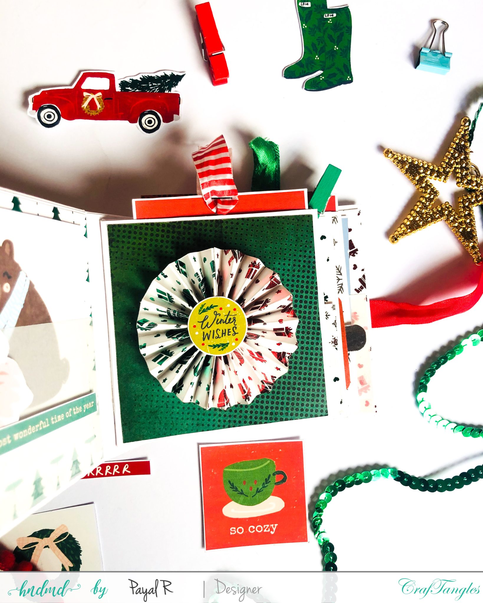 Mini Album Tutorial - Christmas Edition 3 Mini Album Tutorial - Christmas Edition 2