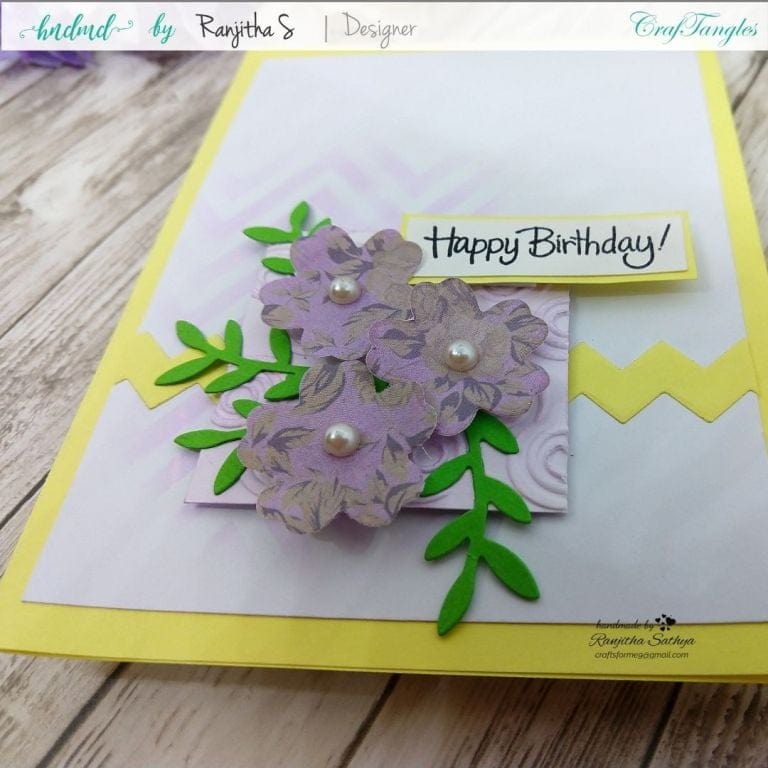 Floral Cards using Pattern Paper 6 floral cards